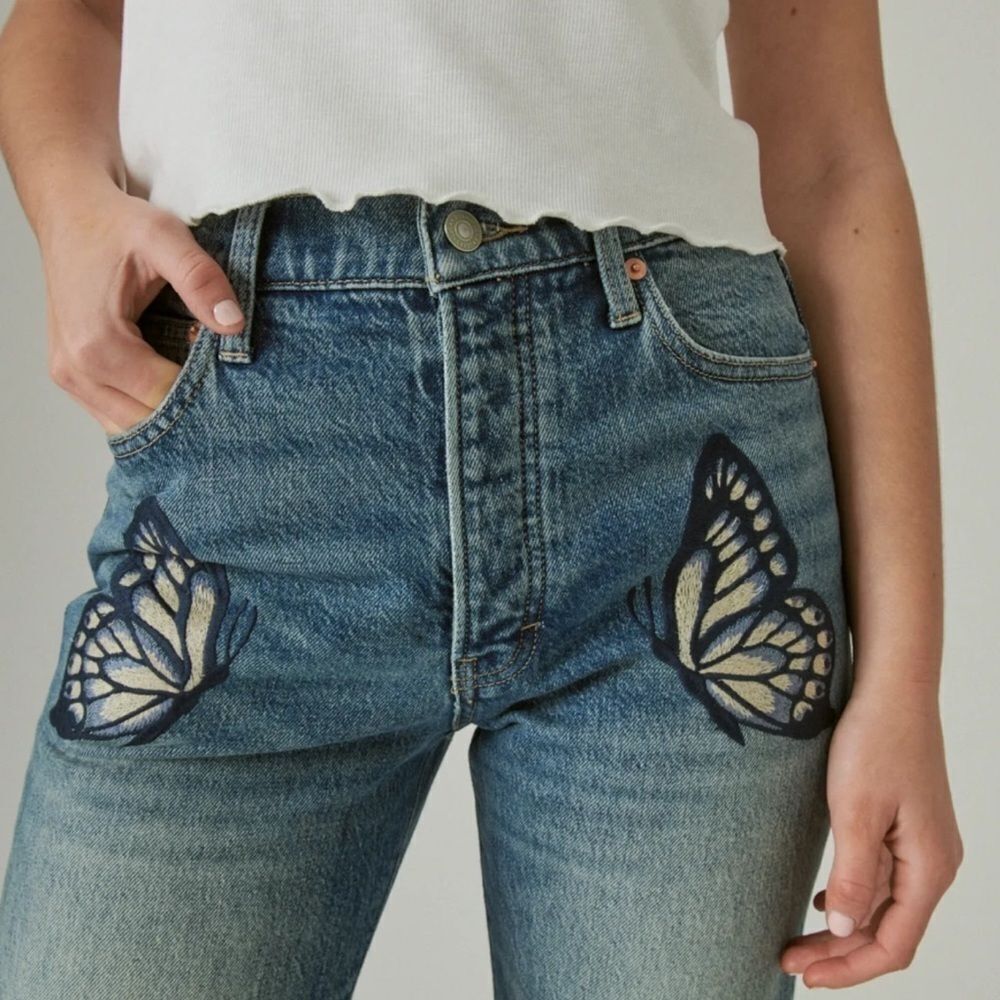 Lucky Brand Jeans Lucky Brand Jeans
Drew Mom High Rise Taper butterfly 6 28 - Picture 6 of 14